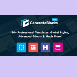 GenerateBlocks Pro WordPress Plugin GPL v1.7.0 + Free v1.9.0