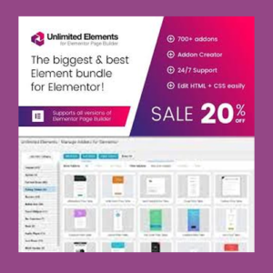 Unlimited Elements for Elementor Latest Version Pro GPL v1.5.110