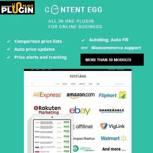 Content Egg Pro – All in one plugin for Affiliate, Deal sites with key, Price Comparison