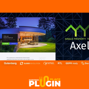 Axel Theme WordPress Plugin Place v1.1.7 – Single Property Real Estate Theme