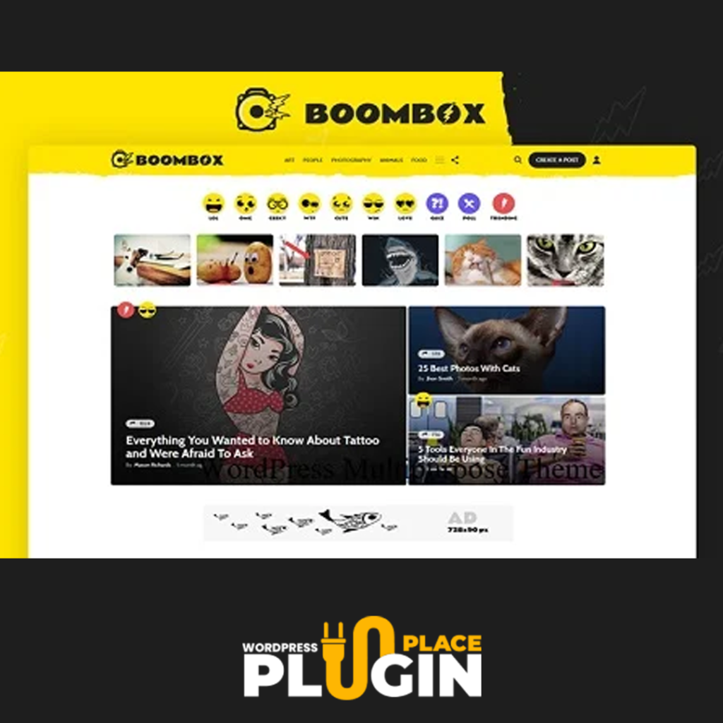 BoomBox Theme WordPress Websites