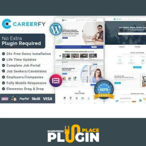 Careerfy Theme WordPress Plugin Place v9.7.2 – Job Board | Job Listing WP Websites