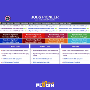 Jobs Pioneer WordPress Theme WP Plugin Place v2.2 – Job Website Theme