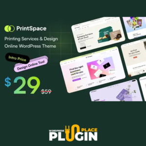 PrintSpace Theme WP Plugin Place v1.2.0 – Printing Services & Design Online WooCommerce WordPress theme