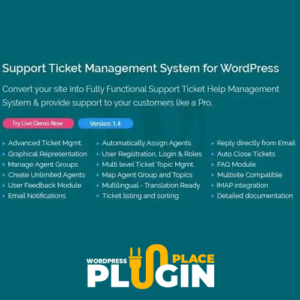 Support Ticket Management System WP Plugin Place v1.9 – WordPress Plugin