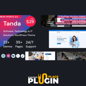 Tanda Theme WordPress Plugin Place v1.3.8 – Technology & IT Solutions WordPress Theme