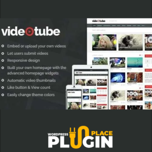 VideoTube Theme WordPress Plugin Place v3.4.6 – A Responsive Video WordPress Websites