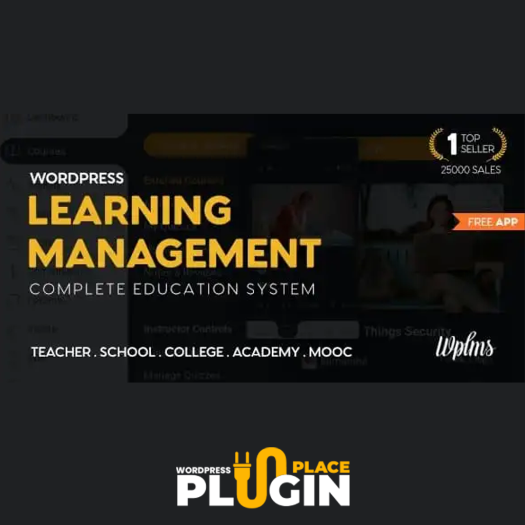 Learning Management System for WordPress theme