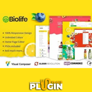 Biolife Theme WordPress Plugin Place v3.0.3 – Organic Food WordPress Theme