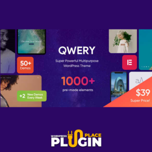 Qwery Theme WordPress Plugin Place v3.3.0 – Multi-Purpose Business WordPress Theme + RTL